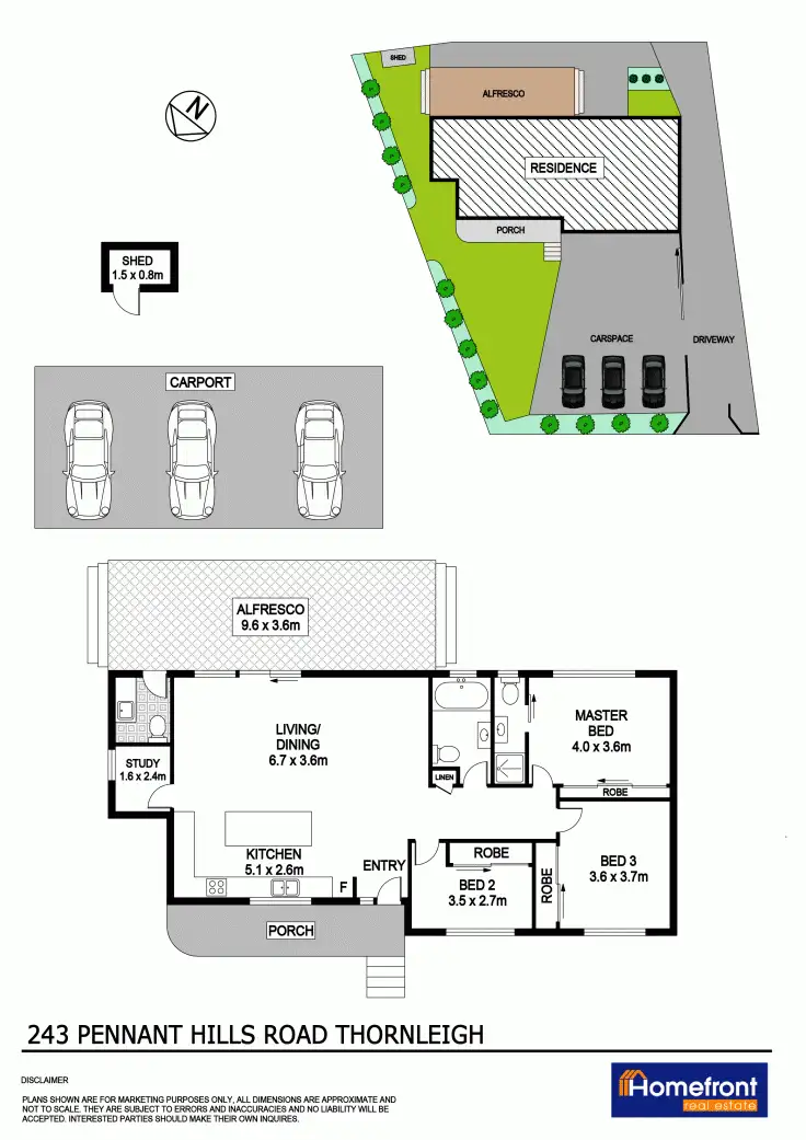 Floorplan of Homely house listing, 243 Pennant Hills Road, Thornleigh NSW 2120