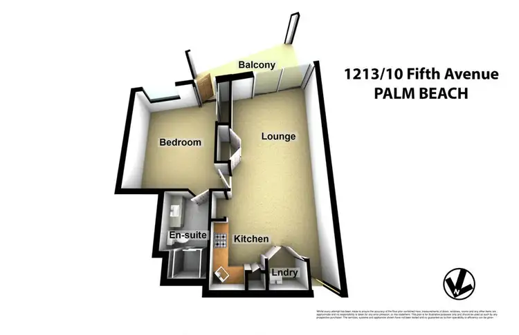 Floorplan of Homely unit listing, 1213/10 Fifth Avenue, Palm Beach QLD 4221