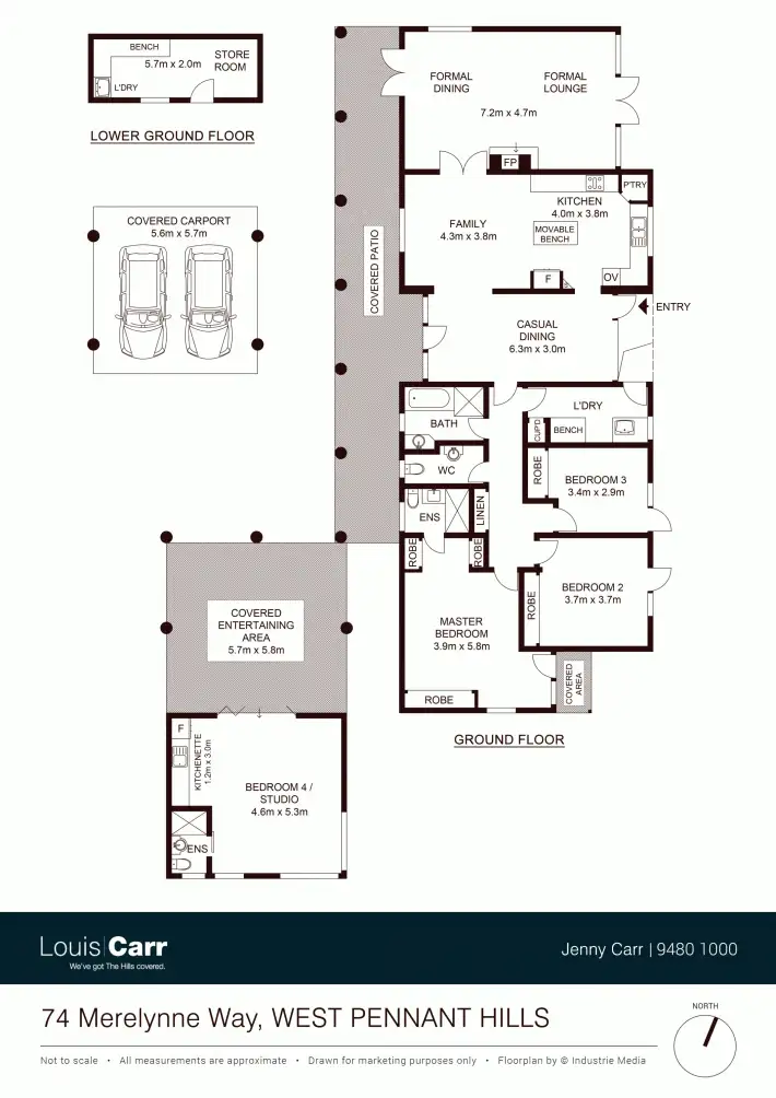 Floorplan of Homely house listing, 74 Merelynne Avenue, West Pennant Hills NSW 2125