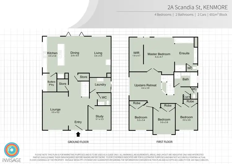 Floorplan of Homely house listing, 2a Scandia St, Kenmore QLD 4069