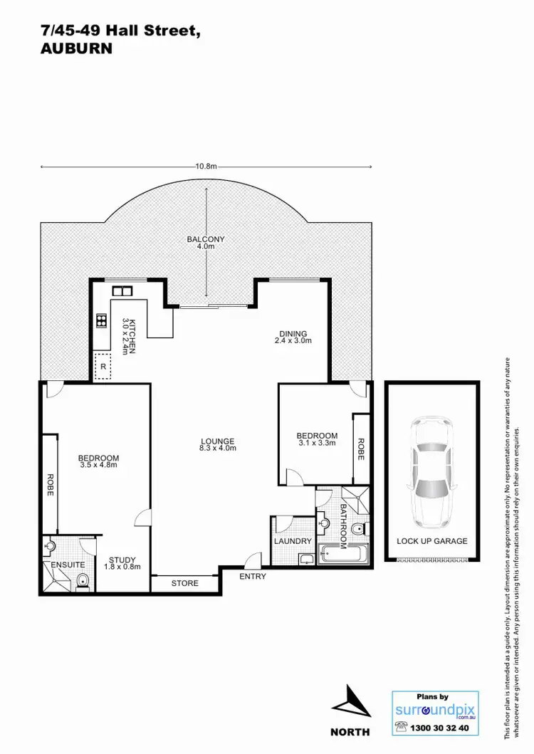 Floorplan of Homely unit listing, 7/45-49 Hall Street, Auburn NSW 2144
