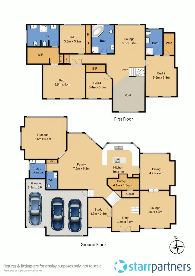 Floorplan of Homely house listing, 15 Pipersbrook Crescent, Bella Vista NSW 2153