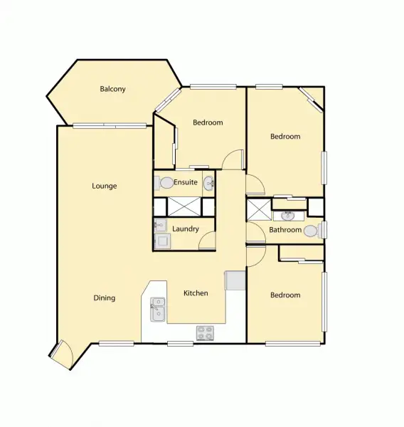 Floorplan of Homely unit listing, 20/1740-1744 David Low Way, Coolum Beach QLD 4573