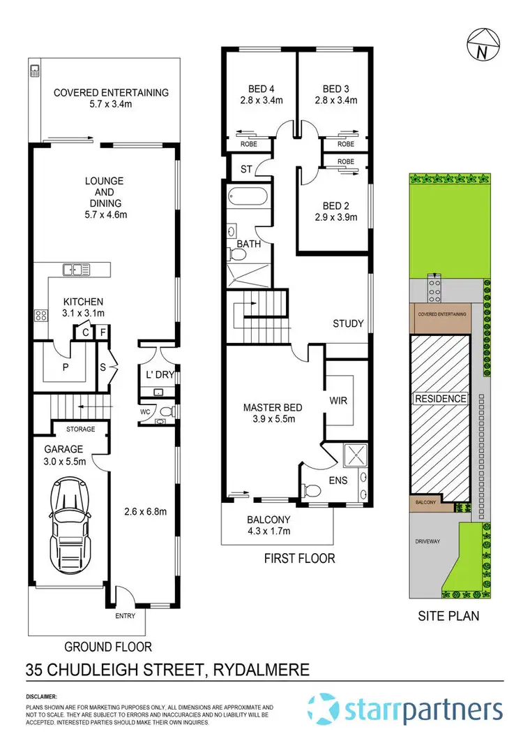Floorplan of Homely house listing, 35 Chudleigh Street, Rydalmere NSW 2116
