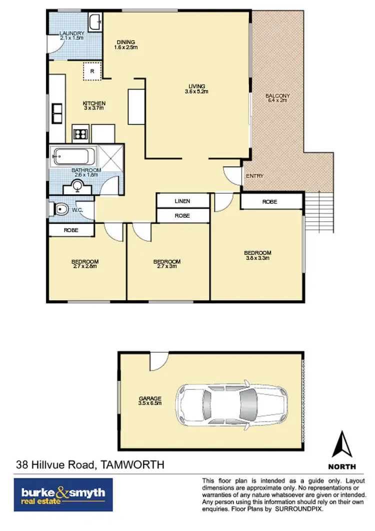 Floorplan of Homely house listing, 38 Hillvue Road, Tamworth NSW 2340