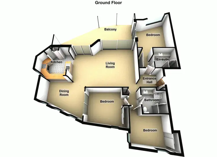 Floorplan of Homely unit listing, 16/523 Coronation Drive, Toowong QLD 4066