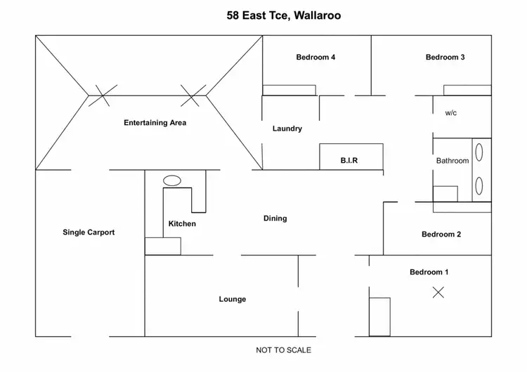 Floorplan of Homely house listing, 58 East Terrace, Wallaroo SA 5556
