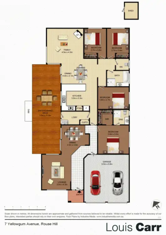 Floorplan of Homely house listing, 7 Yellowgum Avenue, Rouse Hill NSW 2155