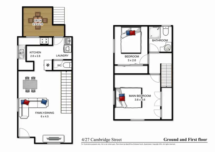 Floorplan of Homely townhouse listing, 4/27 Cambridge St, Carina Heights QLD 4152