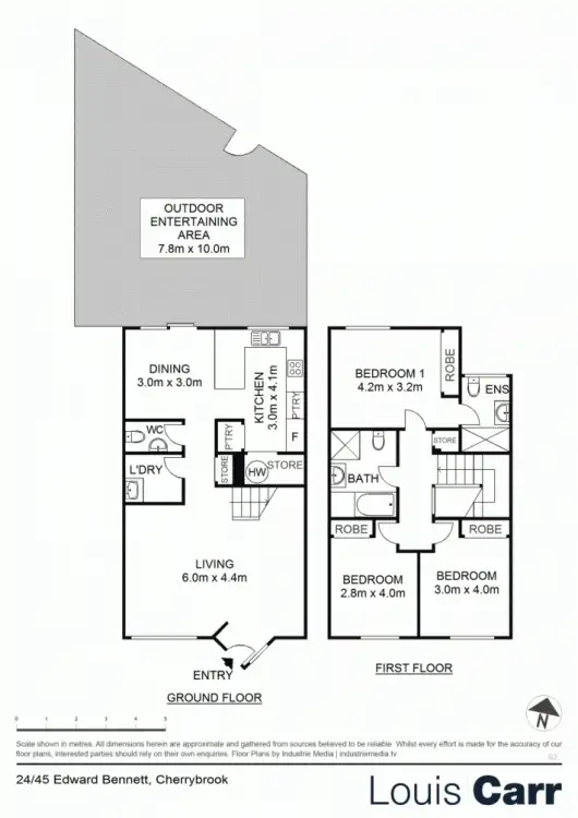 Floorplan of Homely townhouse listing, 24/45 Edward Bennett Drive, Cherrybrook NSW 2126