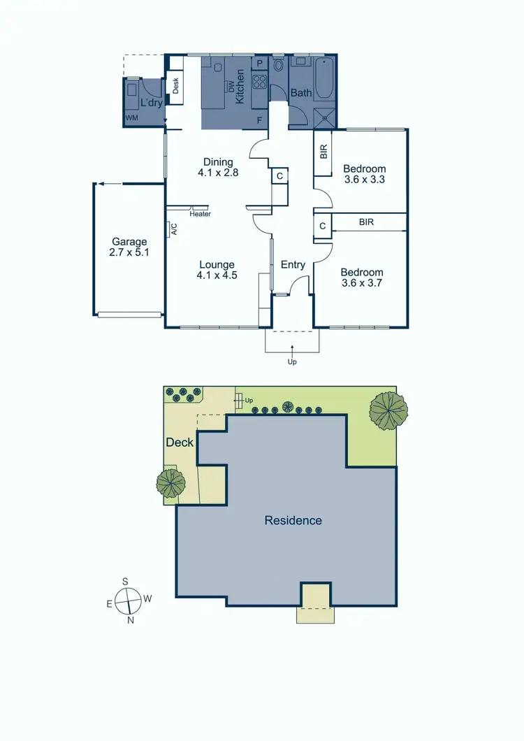 Floorplan of Homely unit listing, 2/3 Elphin Grove, Canterbury VIC 3126