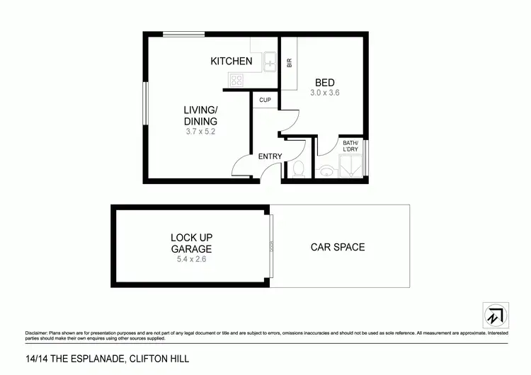 Floorplan of Homely apartment listing, 14/14 The Esplanade, Clifton Hill VIC 3068