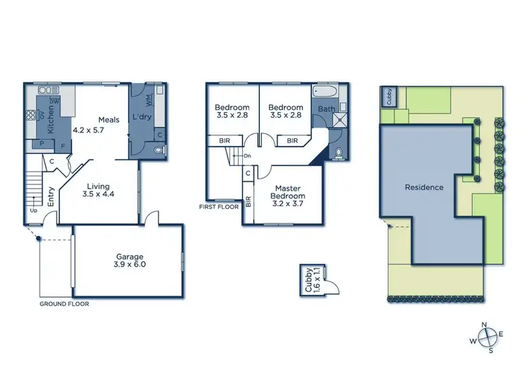 Floorplan of Homely townhouse listing, 4/60-62 Wood Street, Preston VIC 3072