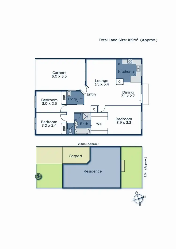 Floorplan of Homely villa listing, 3 Sugarloaf Close, Burwood East VIC 3151
