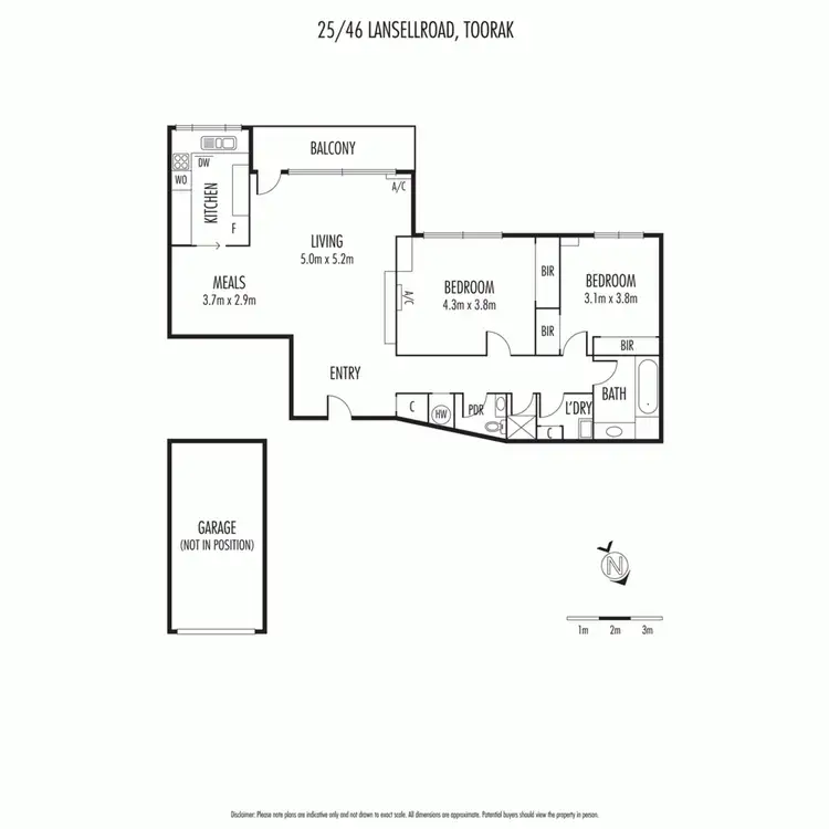 Floorplan of Homely apartment listing, 25/46 Lansell Road, Toorak VIC 3142