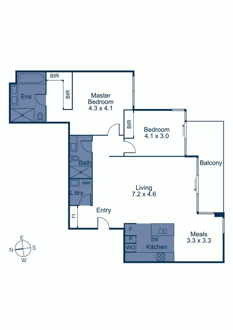 Floorplan of Homely apartment listing, 109/188 Canterbury Road, Canterbury VIC 3126