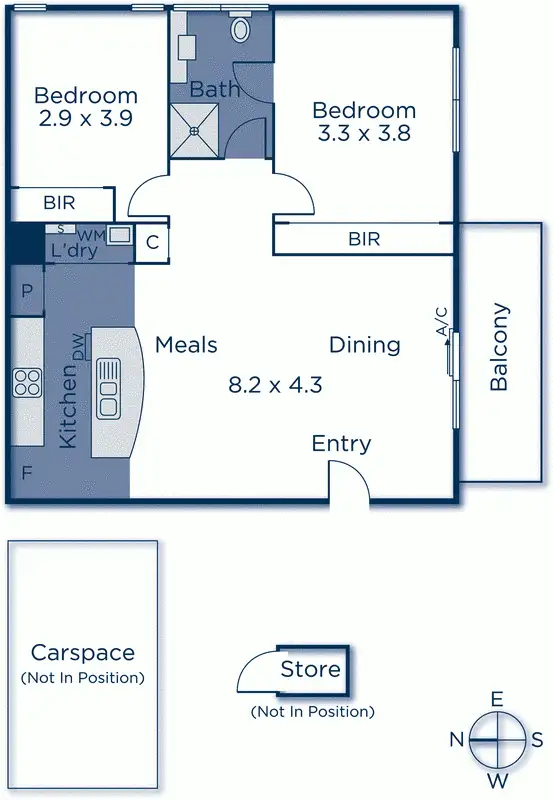 Floorplan of Homely apartment listing, 30/12-18 Bourke Street, Ringwood VIC 3134