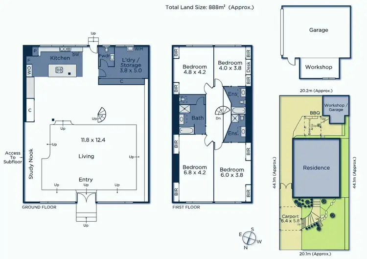 Floorplan of Homely house listing, 22 Churinga Avenue, Mitcham VIC 3132