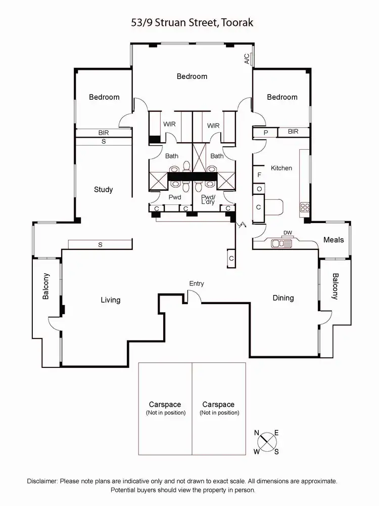 Floorplan of Homely apartment listing, 53/9 Struan Street, Toorak VIC 3142