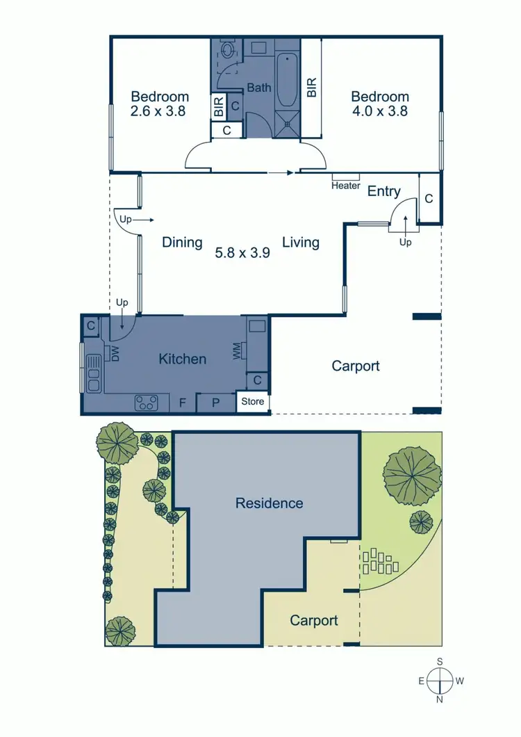Floorplan of Homely unit listing, 12/69 Wattle Road, Hawthorn VIC 3122