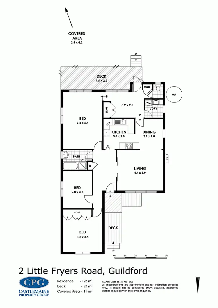 Floorplan of Homely house listing, 4 Little Fryers Street, Guildford VIC 3451