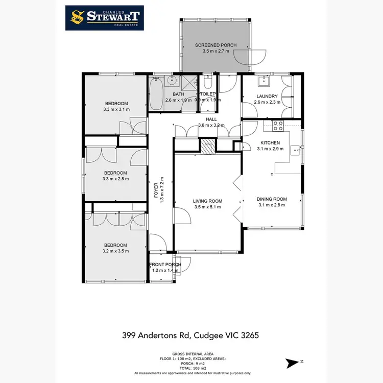 Floorplan of Homely rural property listing, 149 Chisletts Road, Cudgee VIC 3265