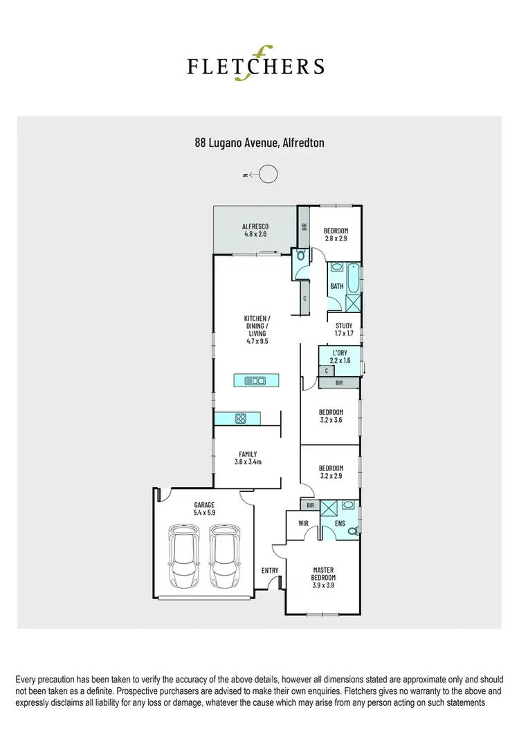 Floorplan of Homely house listing, 88 Lugano Avenue, Alfredton VIC 3350