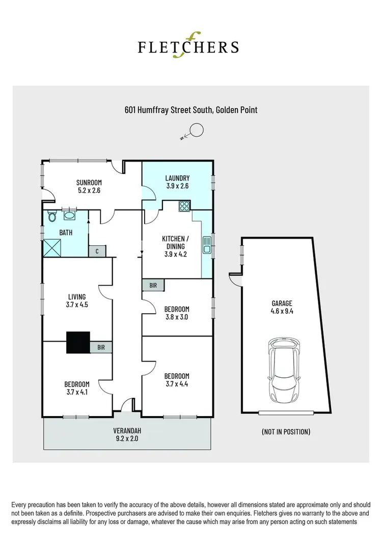 Floorplan of Homely house listing, 601 Humffray Street South, Golden Point VIC 3350