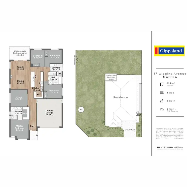 Floorplan of Homely house listing, 17 Wiggins Avenue, Maffra VIC 3860