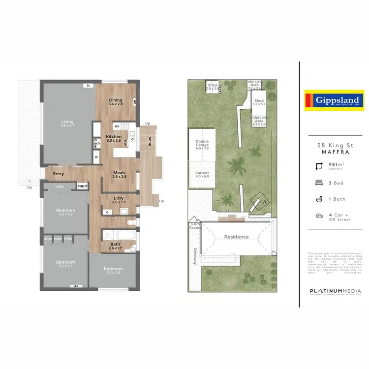 Floorplan of Homely house listing, 58 King Street, Maffra VIC 3860
