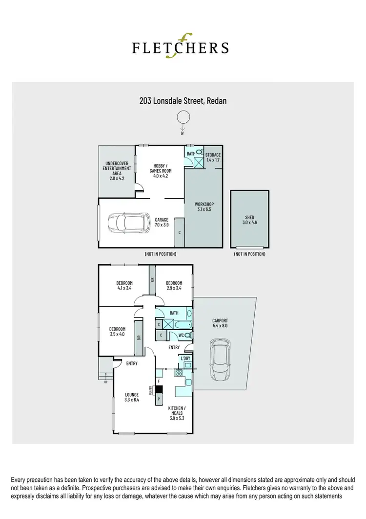 Floorplan of Homely house listing, 203 Lonsdale Street, Redan VIC 3350