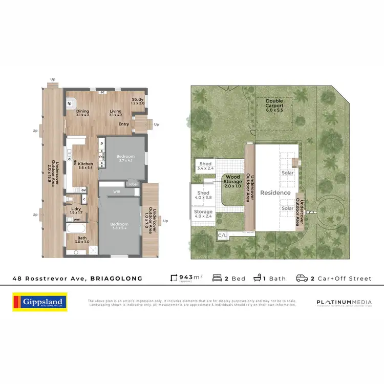 Floorplan of Homely house listing, 48 Rosstrevor Avenue, Briagolong VIC 3860