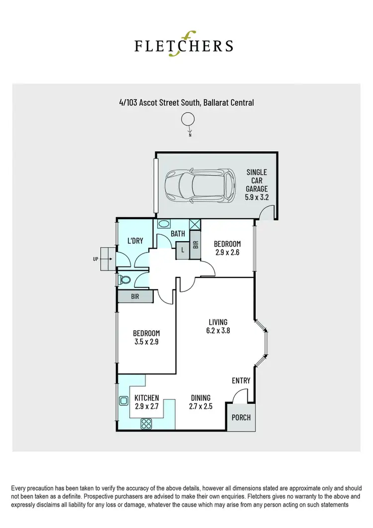 Floorplan of Homely unit listing, 4/103 Ascot Street South, Ballarat Central VIC 3350