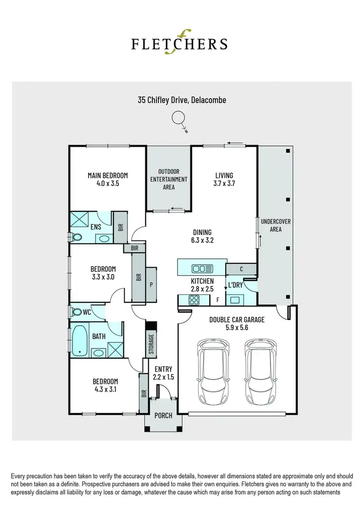 Floorplan of Homely house listing, 35 Chifley Drive, Delacombe VIC 3356