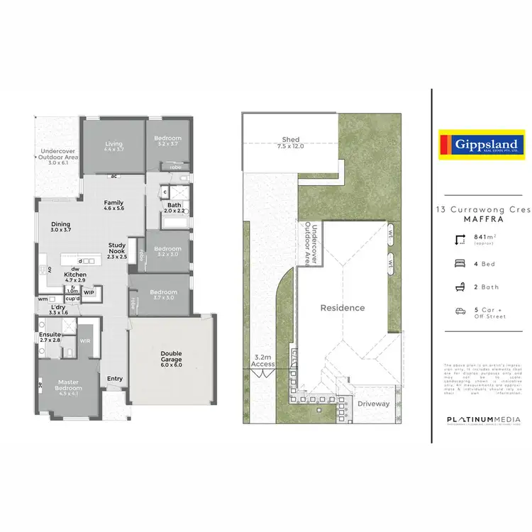Floorplan of Homely house listing, 13 Currawong Crescent, Maffra VIC 3860