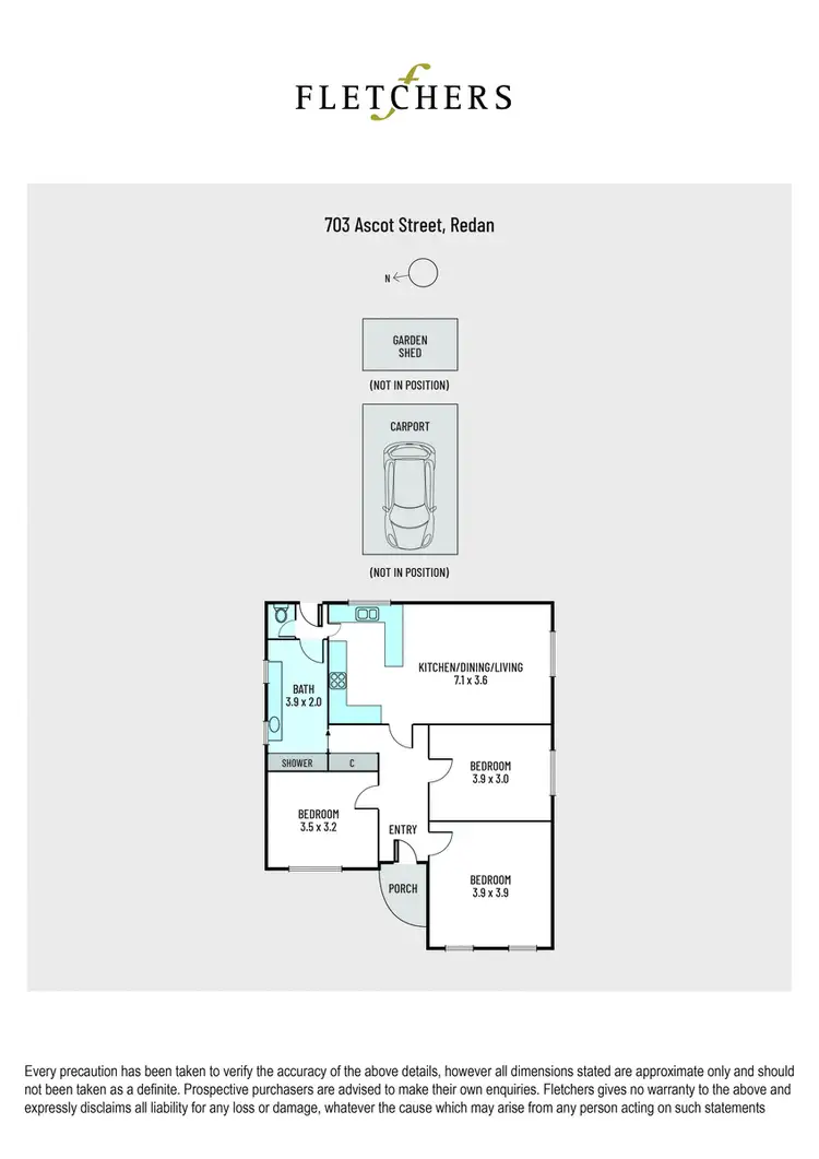 Floorplan of Homely house listing, 703 Ascot Street South, Redan VIC 3350