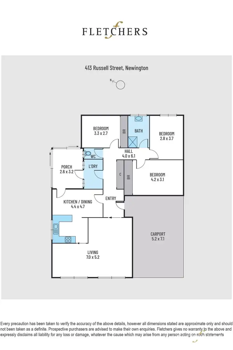 Floorplan of Homely house listing, 413 Russell Street, Newington VIC 3350