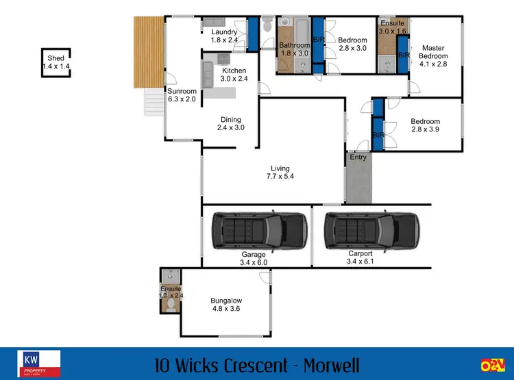 Floorplan of Homely house listing, 10 Wicks Crescent, Morwell VIC 3840
