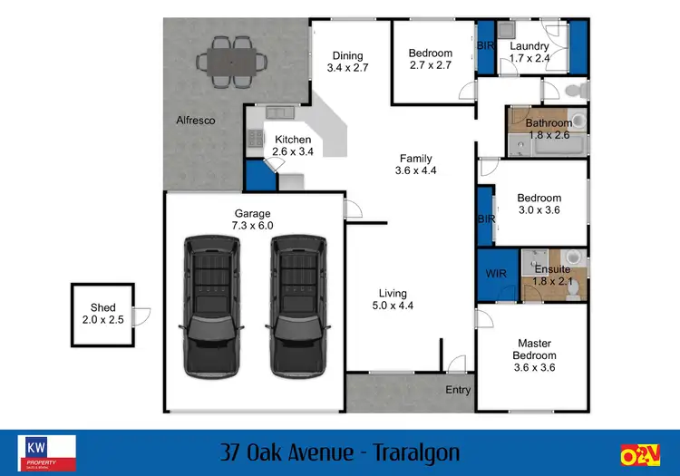 Floorplan of Homely house listing, 37 Oak Avenue, Traralgon VIC 3844