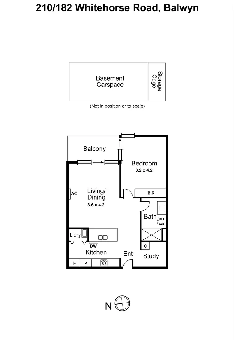Floorplan of Homely apartment listing, 210/184 Whitehorse Road, Balwyn VIC 3103