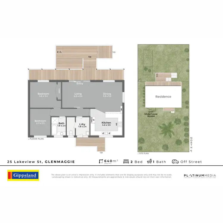 Floorplan of Homely house listing, 25 Lakeview Street, Glenmaggie VIC 3858