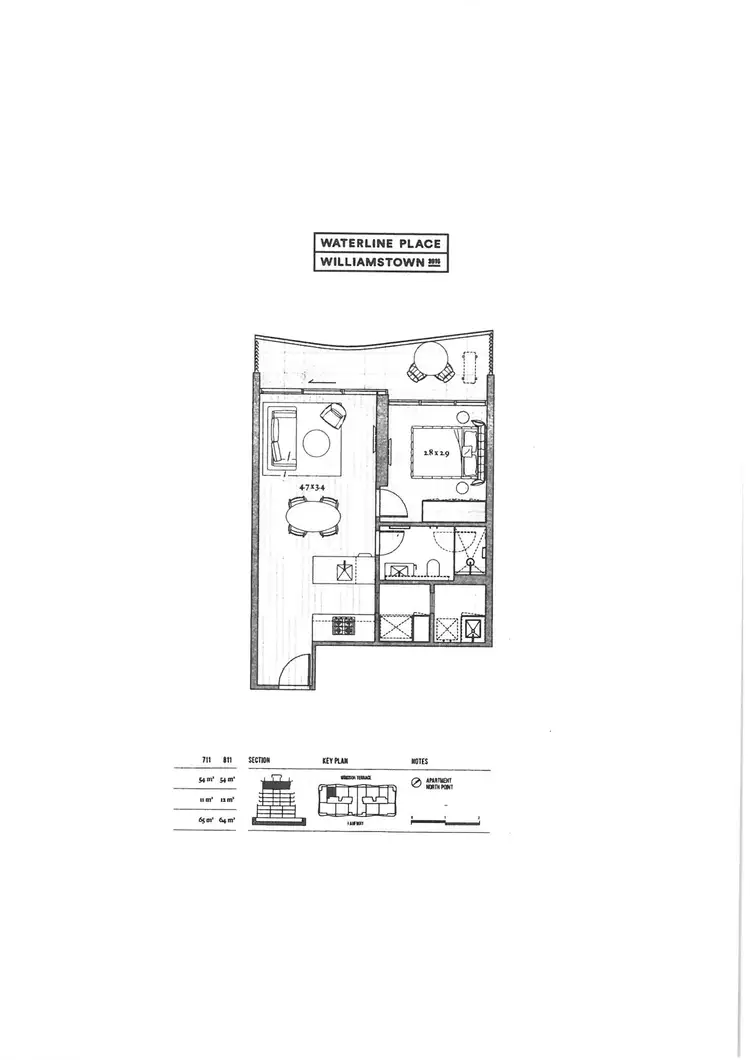 Floorplan of Homely apartment listing, 711/25 Windsor Terrace, Williamstown VIC 3016