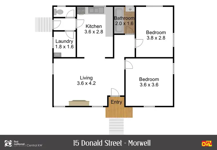 Floorplan of Homely house listing, 15 Donald Street, Morwell VIC 3840