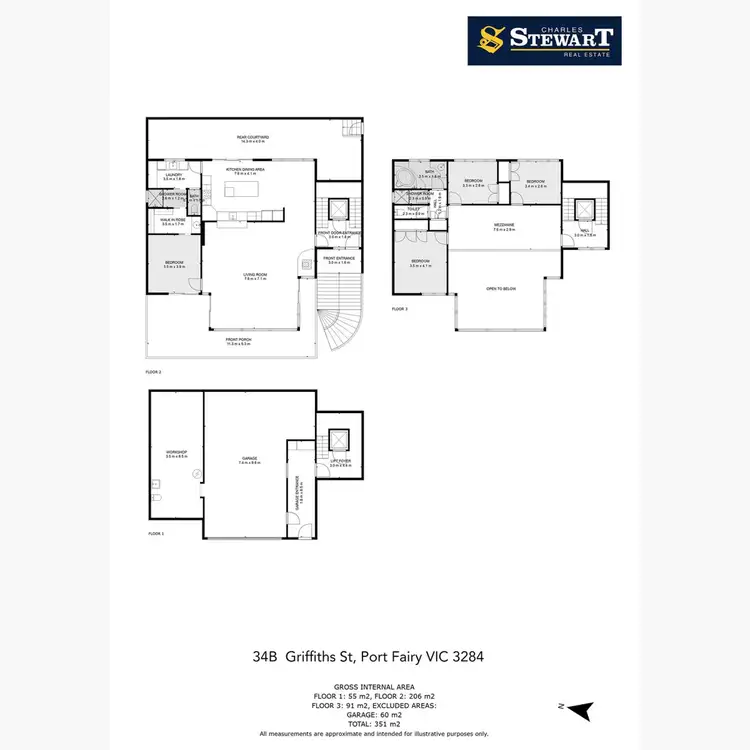 Floorplan of Homely house listing, 34B Griffiths Street, Port Fairy VIC 3284