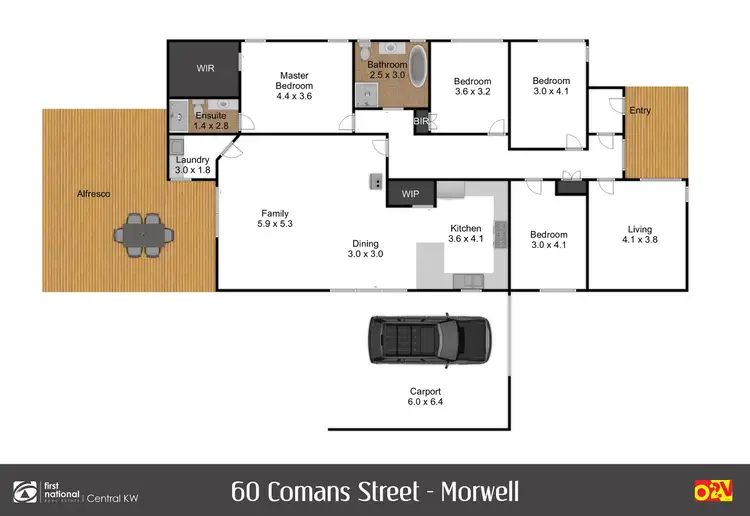 Floorplan of Homely house listing, 60 Comans Street, Morwell VIC 3840