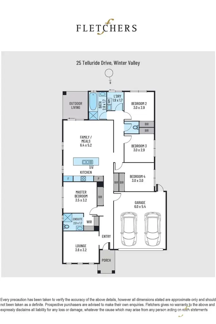 Floorplan of Homely house listing, 25 Telluride Drive, Winter Valley VIC 3358