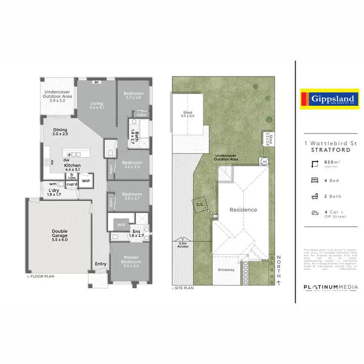 Floorplan of Homely house listing, 1 Wattlebird Street, Stratford VIC 3862