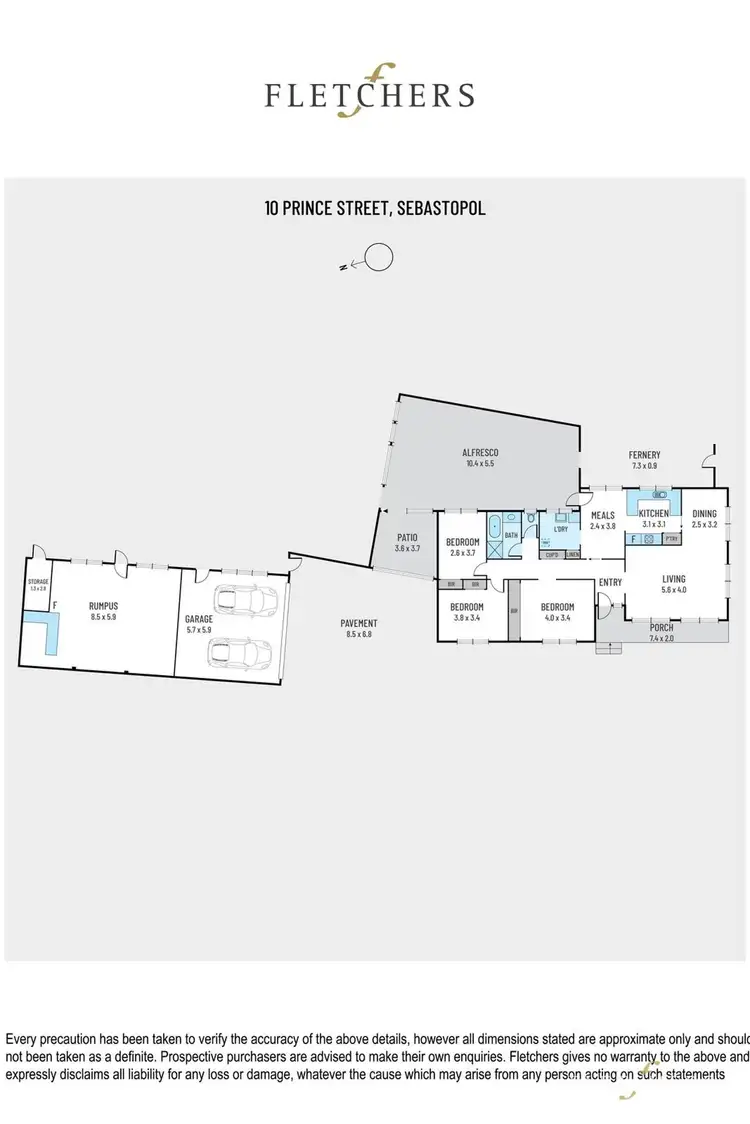 Floorplan of Homely house listing, 10 Prince Street, Sebastopol VIC 3356