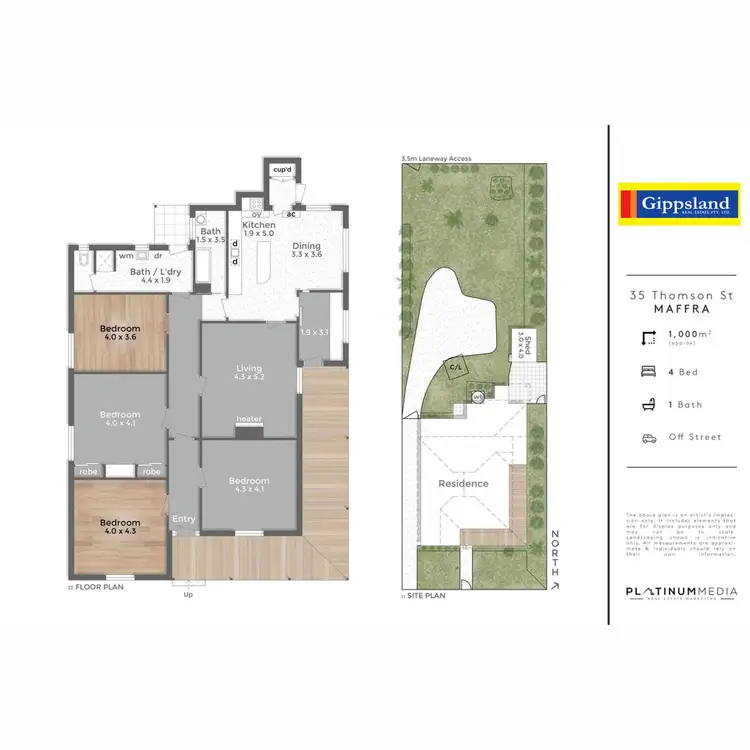 Floorplan of Homely house listing, 35 Thomson Street, Maffra VIC 3860