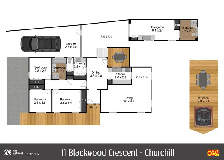 Floorplan of Homely house listing, 11 Blackwood Crescent, Churchill VIC 3842